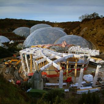 Core building during construction